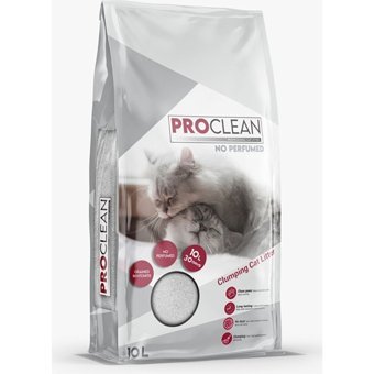 Proclean Kokusuz Topaklanan İnce Taneli Bentonit Kedi Kumu 10 lt