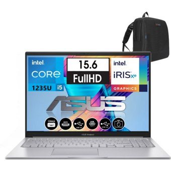 Asus Vivobook 15 X1504ZA NJ67012 Harici Intel Iris Xe Graphics Eligible Intel Core i5 1235U 24 GB Ram 512 GB SSD 15.6 inç Full HD FreeDos Laptop + Zetta Çanta