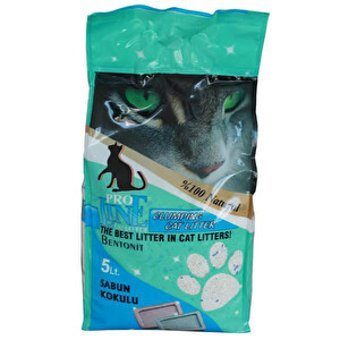 Proline Marsilya Sabunu Kokulu Topaklanan İnce Taneli Bentonit Kedi Kumu 5 lt