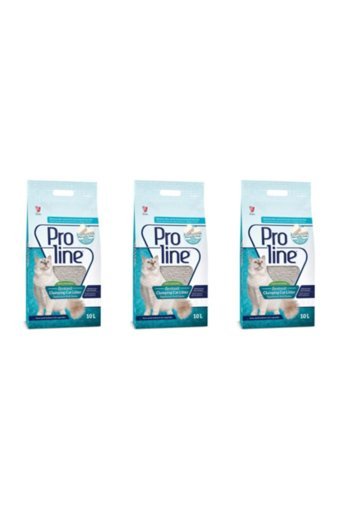 Proline Marsilya Sabunu Kokulu Topaklanan İnce Taneli Bentonit Kedi Kumu 3x10 lt