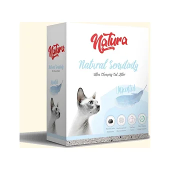 Natura Kokusuz Topaklanan İnce Taneli Bentonit Kedi Kumu 10 lt