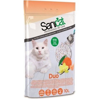 Aden Concept Mandalina Vanilya Kokulu Topaklanan İnce Taneli Bentonit Kedi Kumu 10 lt