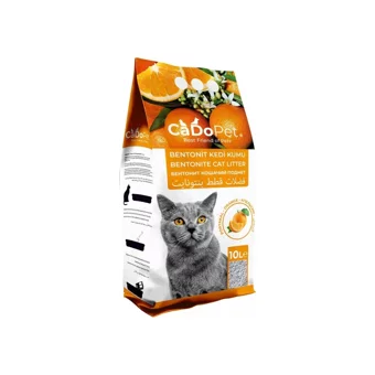 Cado Pet Portakal Kokulu Topaklanan İnce Taneli Bentonit Kedi Kumu 4x5 lt