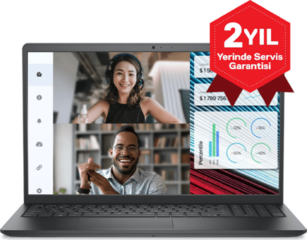 Dell Vostro 3520 N5315PV3520U Harici Intel Iris Xe Graphics Eligible Intel Core i5 1235U 16 GB Ram 512 GB SSD 15.6 inç Full HD Ubuntu Laptop