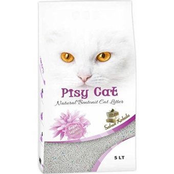 Pisy Cat Sabun Kokulu Topaklanan Kalın Taneli Bentonit Kedi Kumu 5 lt