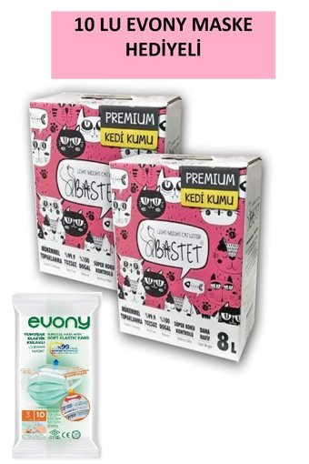 Bastet Natural Topaklanan İnce Taneli Bentonit Kedi Kumu 2x8 lt