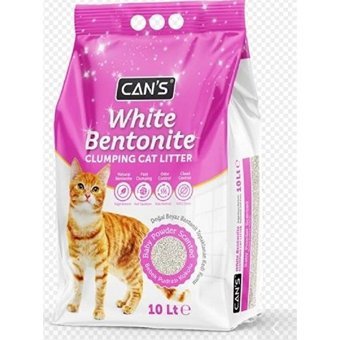 Can'S Bebek Pudrası Kokulu Topaklanan İnce Taneli Kristal Kedi Kumu 10 lt