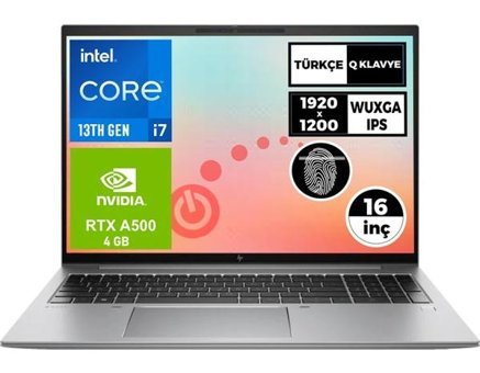HP MWS Zbook FIREFLY G10 866H2EA 1 Harici RTX A500 Intel Core i7 1355U 32 GB Ram 512 GB SSD 16 inç WUXGA Windows 11 Pro Laptop