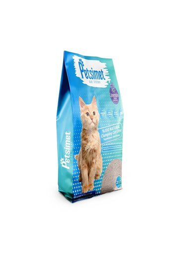 Petsimet Lavanta Kokulu Topaklanan İnce Taneli Bentonit Kedi Kumu 20 lt