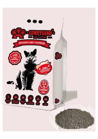 Lumpysand Bebek Pudrası Kokulu Topaklanan İnce Taneli Bentonit Kedi Kumu 20 lt