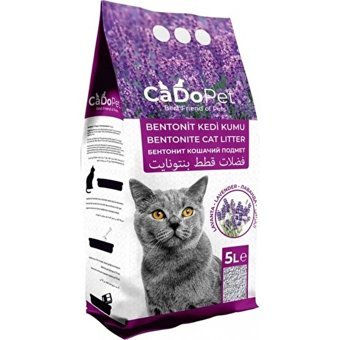 Cado Pet Lavanta Kokulu Topaklanan İnce Taneli Bentonit Kedi Kumu 2x5 lt