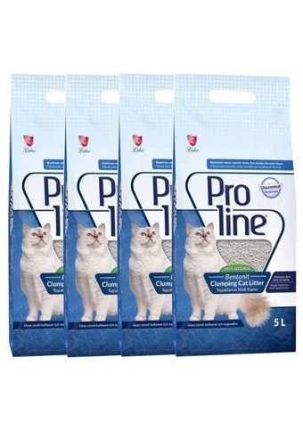 Proline Kokusuz Topaklanan İnce Taneli Bentonit Kedi Kumu 4x5 lt