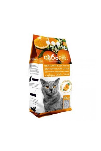 Cado Pet Portakal Kokulu Topaklanan İnce Taneli Bentonit Kedi Kumu 2x10 lt