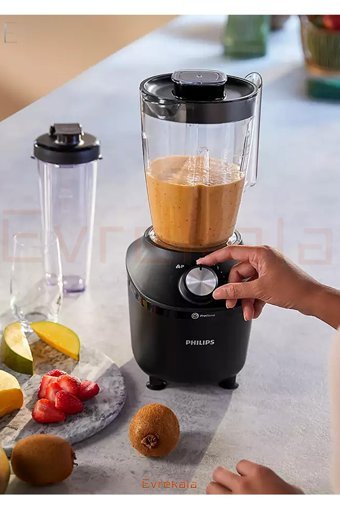 Philips New Problend 1250 ml Cam Hazneli Buz Kırıcılı 6 Bıçaklı Kişisel Tekli Smoothie Blender Siyah