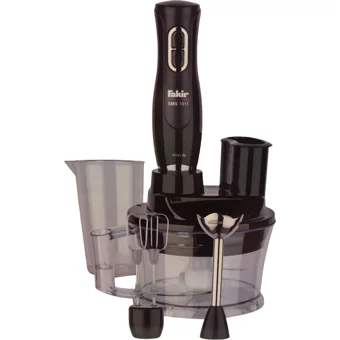 Fakir SMS-1011 1500 ml Plastik Hazneli Çift Bıçaklı 3'lü Blender Seti Siyah