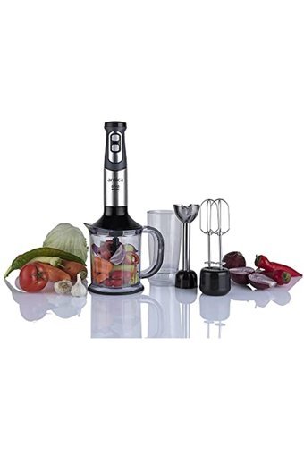 Arnica Diva Trend GH2159 1200 ml Plastik Hazneli Turbolu Çift Bıçaklı 3'lü Blender Seti Gümüş