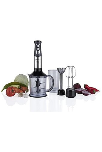 Arnica Diva Trend GH2159 1200 ml Plastik Hazneli Turbolu Çift Bıçaklı 3'lü Blender Seti Gümüş