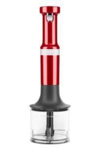 Kitchenaid 1000 ml Plastik Hazneli Turbolu 3'lü Mini El Blender Kırmızı