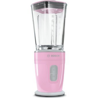 Bosch MMBM4G6K Mixx2Go 1500 ml Plastik Hazneli Buz Kırıcılı Çift Bıçaklı Tekli Sürahili Blender Pembe
