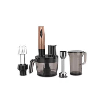 Korkmaz Vertex multi 1750 ml Turbolu Çift Bıçaklı 4'lü Blender Seti Rose Gold