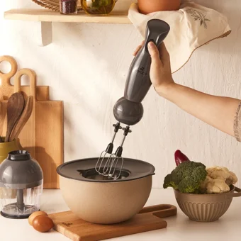 Karaca Profoodmix 700 ml Plastik Hazneli Buz Kırıcılı 4 Bıçaklı 3'lü Blender Seti Siyah