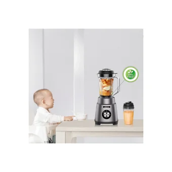 Xiaomi Jimmy B32 900 ml Plastik Hazneli 4 Bıçaklı Tekli Sürahili Blender Gri