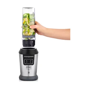 Arzum Shake'N Take Pro AR1079 600 ml Plastik Hazneli Buz Kırıcılı Çift Bıçaklı Kişisel Tekli Smoothie Blender Inox