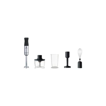 Electrolux E5HB1-8SS Plastik Hazneli Turbolu Çift Bıçaklı 3'lü Blender Seti Gümüş