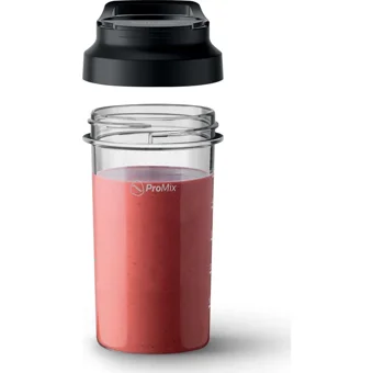 Philips Viva Collection ProMix 1000 ml Plastik Hazneli Turbolu Çift Bıçaklı 3'lü Mini El Blender Siyah