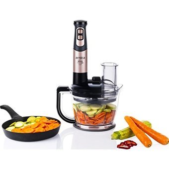 Arnica Diva GH21590 1100 ml Plastik Hazneli Turbolu Çift Bıçaklı 3'lü Blender Seti Rose Gold