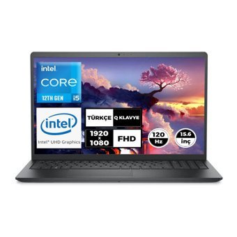 Dell Vostro 3520 N5315PV3520U013 Harici Intel Iris Xe Graphics Eligible Intel Core i5 1235U 32 GB Ram 256 GB SSD 15.6 inç Full HD Ubuntu Laptop