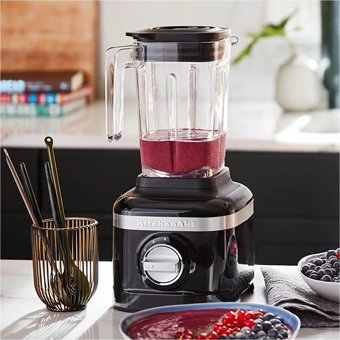 Kitchenaid 1400 ml Plastik Hazneli Turbolu Kişisel 3'lü Smoothie Blender Siyah