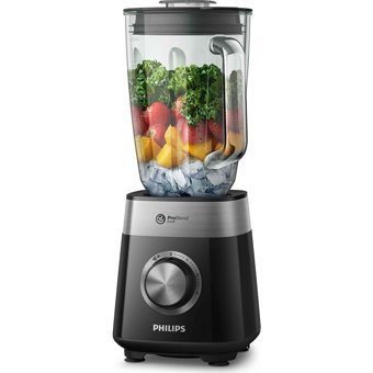 Philips Problend 1500 ml Cam Hazneli Buz Kırıcılı Turbolu 6 Bıçaklı Tekli Sürahili Blender Siyah