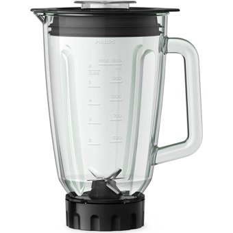 Philips Problend 1500 ml Cam Hazneli Buz Kırıcılı Turbolu 6 Bıçaklı Tekli Sürahili Blender Siyah