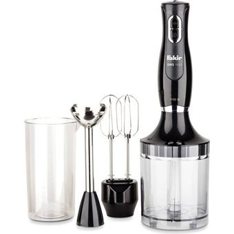 Fakir Sms 600 ml Plastik Hazneli Turbolu 4'lü Blender Seti Siyah