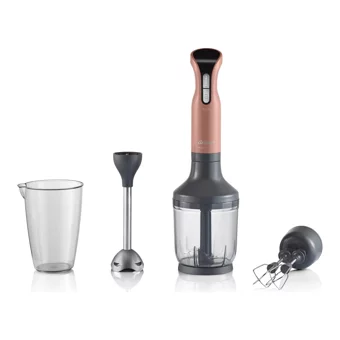 Arzum Prostick AR1016 750 ml Plastik Hazneli Turbolu Çift Bıçaklı 3'lü Blender Seti Akşam Güneşi