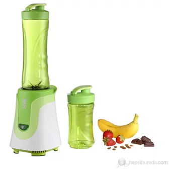 Vestel Mix & Go 600 ml Plastik Hazneli Buz Kırıcılı 4 Bıçaklı Tekli Mini Smoothie Blender Yeşil
