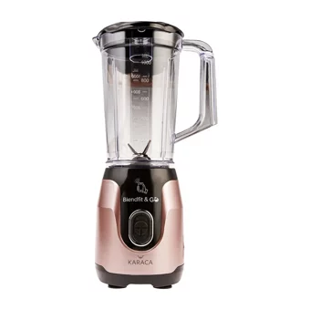 Karaca Blendfit Go 1000 ml Buz Kırıcılı Turbolu 4 Bıçaklı Tekli Smoothie Blender Pembe