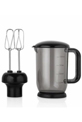Korkmaz Mia Mega 1500 ml Cam Hazneli 4 Bıçaklı İkili Mini Blender Bej