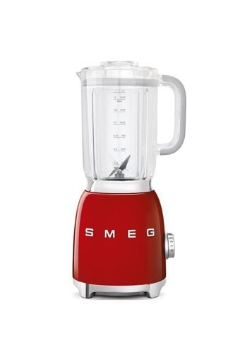 Smeg Retro 500 ml Plastik Hazneli Buz Kırıcılı 6 Bıçaklı Tekli Blender Kırmızı