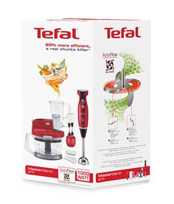 Tefal Activflow Pro 1500 ml Plastik Hazneli Çift Bıçaklı 3'lü Blender Seti Kırmızı