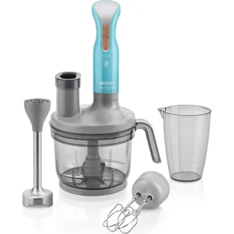 Arzum Prostick AR1048 900 ml Plastik Hazneli Turbolu Çift Bıçaklı 3'lü Blender Seti Marin