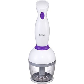 Regal Rebs 500 ml Plastik Hazneli Turbolu Çift Bıçaklı 4'lü Mini El Blender Beyaz