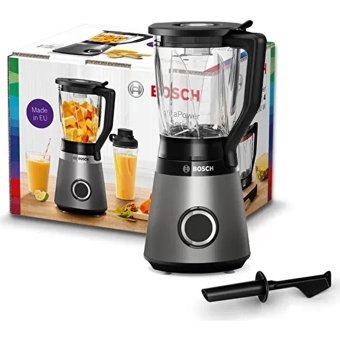 Bosch VitaPower MMB6172S 1500 ml Plastik Hazneli Çift Bıçaklı Tekli Sürahili Blender Gümüş