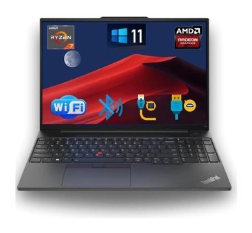 Lenovo Thinkpad E16 21JT0017TXAT Harici AMD Radeon Graphics AMD Ryzen 7 7730U 12 GB Ram 512 GB SSD 16 inç Full HD Windows 11 Pro Laptop