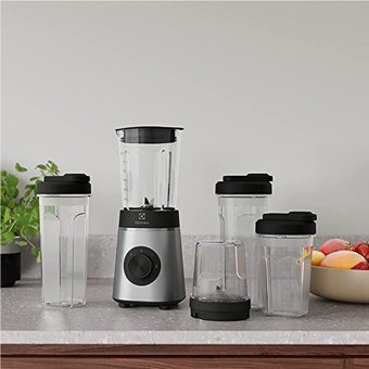 Electrolux E4Cb1-6St 600 ml Cam Hazneli Çift Bıçaklı Tekli Smoothie Blender Gri
