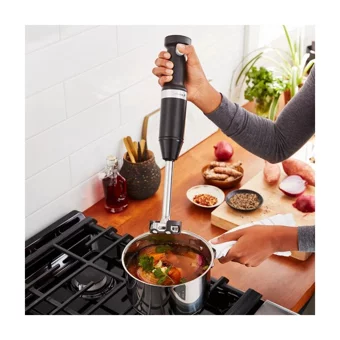 Kitchenaid 500 ml Plastik Hazneli İkili Mini El Blender Siyah