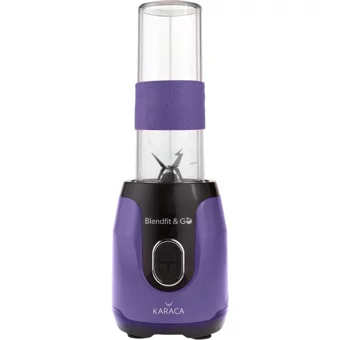 Karaca Blendfit Go 600 ml Plastik Hazneli Buz Kırıcılı 4 Bıçaklı Kişisel Tekli Mini Smoothie Blender Beyaz