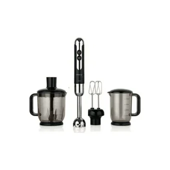 Korkmaz Mia Mega 1000 ml 4 Bıçaklı 4'lü Blender Seti Siyah