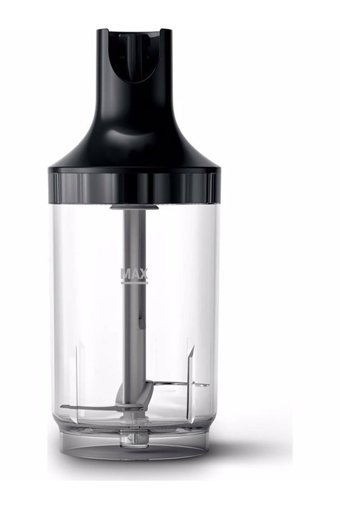 Philips Promix 500 ml Plastik Hazneli Turbolu Çift Bıçaklı Kişisel 4'lü Mini El Blender Siyah